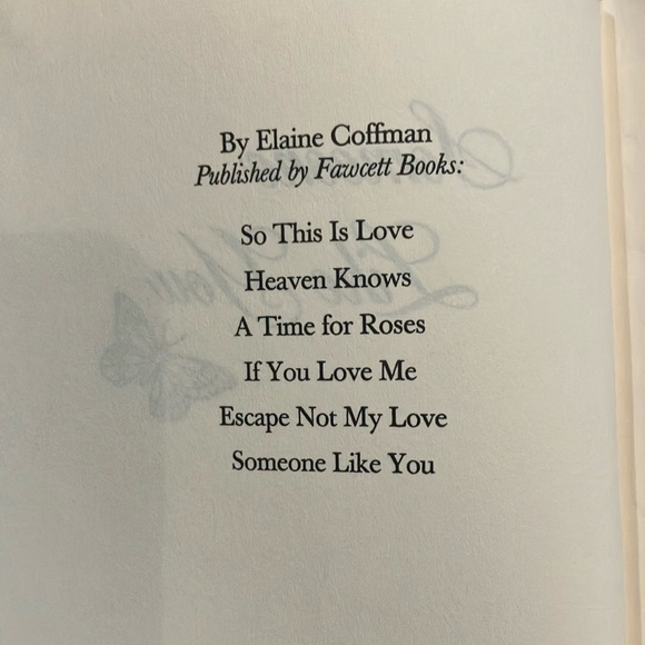 Vintage Elaine Coffman  'Someone Like You' Hardcover Book - Picture 4 of 12